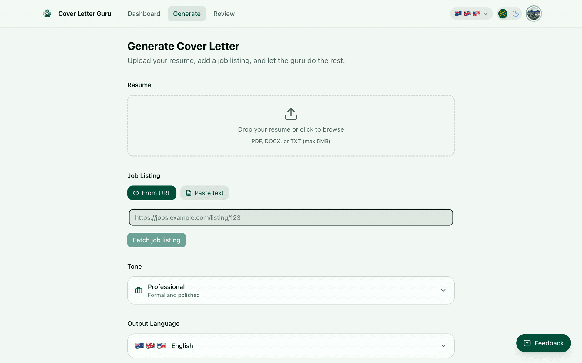 Cover Letter Guru screenshot 3