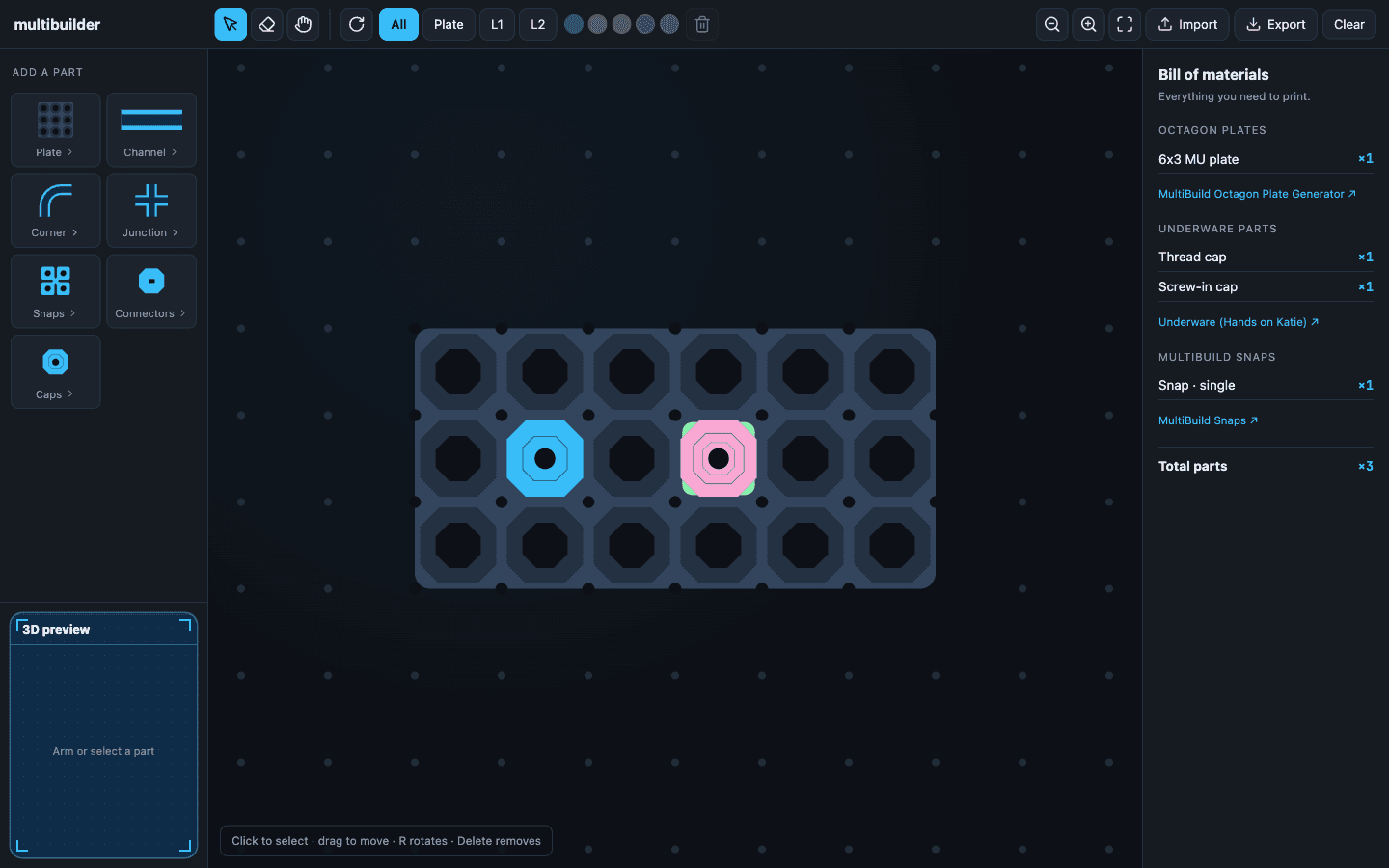 Multibuilder screenshot 1